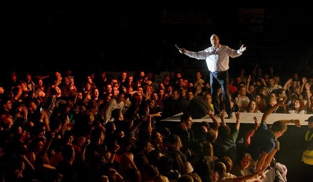 Na Višnjiku su, u sklopu turneje “Tri kralja zabave”, koncert održali Jasmin Stavros, Dražen Zečić i Mladen Grdović, foto: Dino Stanin/PIXSELL