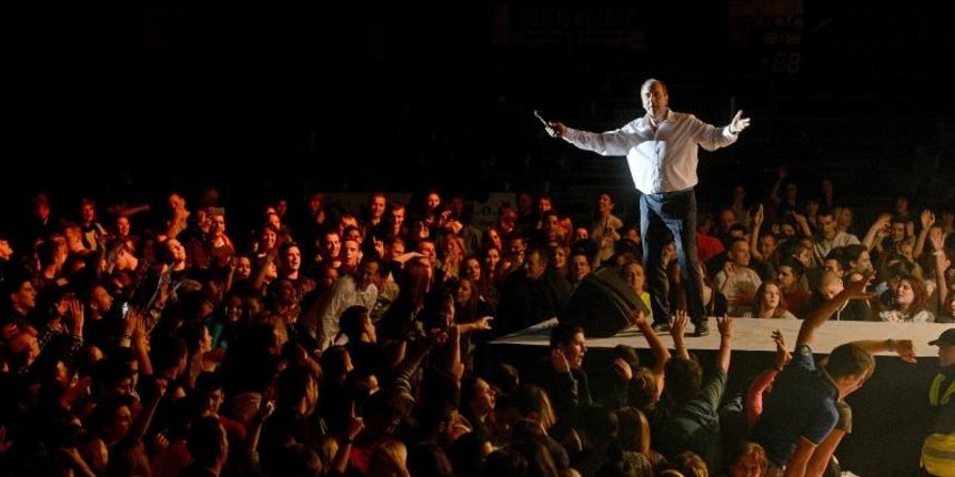 Na Višnjiku su, u sklopu turneje “Tri kralja zabave”, koncert održali Jasmin Stavros, Dražen Zečić i Mladen Grdović, foto: Dino Stanin/PIXSELL