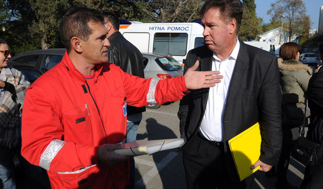 Vedran Uranija, prosvjed HMP (Foto: Luka Gerlanc / CROPIX )