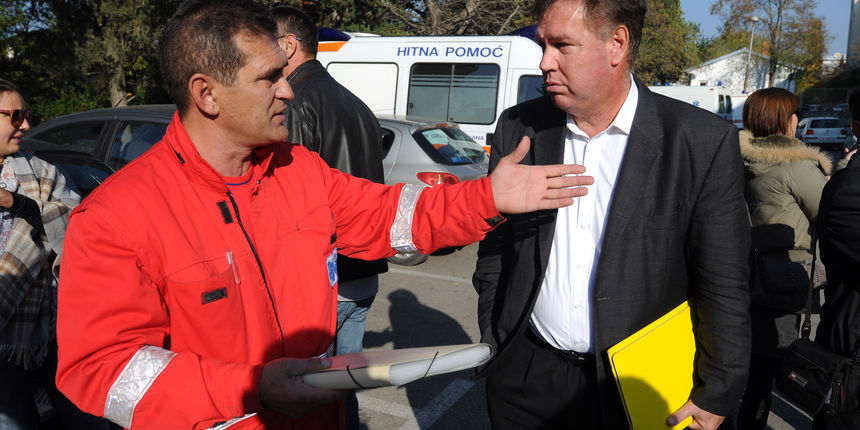 Vedran Uranija, prosvjed HMP (Foto: Luka Gerlanc / CROPIX )