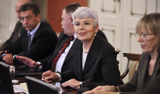 Zagreb, 101209.
Sjednica Vlade RH.
Na fotografiji: Jadranka Kosor, Ivan Suker, Zdravko Milinovic, Slobodan Uzelac.
Foto: Vjekoslav Skledar / CROPIX