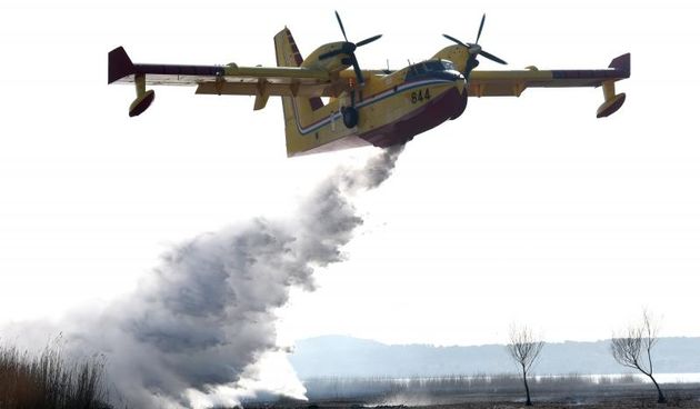 Požar u ornitološkom rezervatu Parka prirodeP Vransko jezero