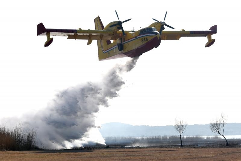 Požar u ornitološkom rezervatu Parka prirodeP Vransko jezero Požar u ornitološkom rezervatu Parka prirodeP Vransko jezero