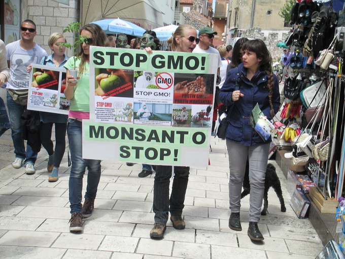 Prosvjed protiv Monstanta u Zadru