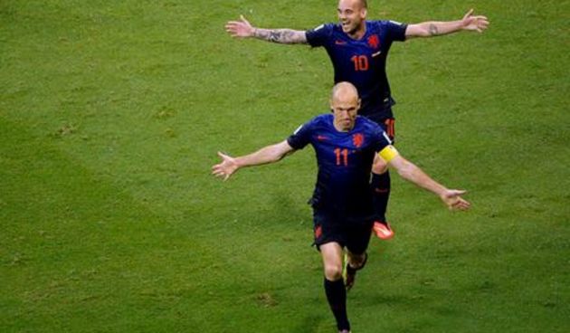 Wesley Sneijder i Arjen Robben, foto: Reuters