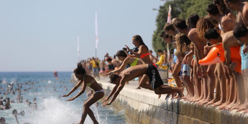 7. dm Millennium Jump na zadarskoj rivi, Foto: Filip Brala/PIXSELL 7. dm Millennium Jump na zadarskoj rivi, Foto: Filip Brala/PIXSELL