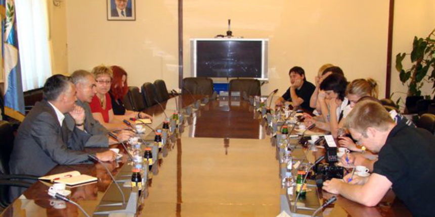 Zrilic i Bunja primili novinare Juznomoravske regije Zrilic i Bunja primili novinare Juznomoravske regije