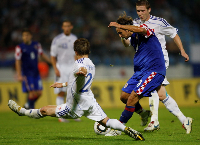 Bratislava, Slovacka, 110810.
Stadion Pasienky.
Medjunarodna  prijateljska nogometna utakmica 
Slovacka – Hrvatska.
Na fotografiji: Niko Kranjcar.
Foto: Ronald Gorsic / CROPIX