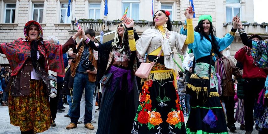 Stanarske maškare u karnevalskoj povorci, foto Iva Perinčić