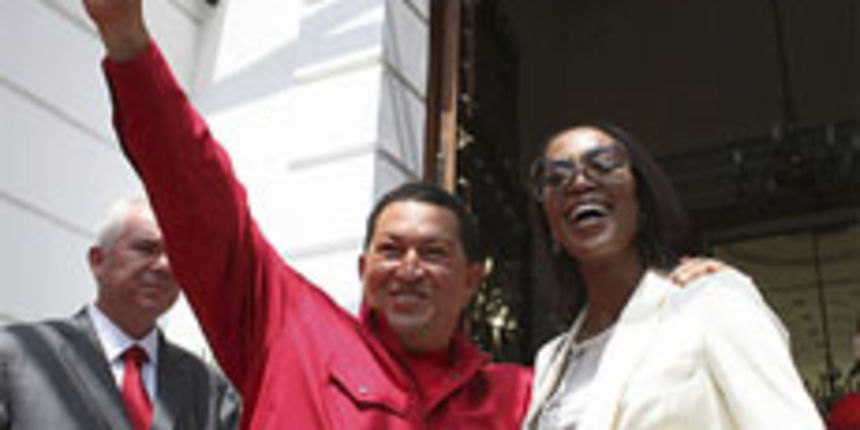 Hugo Chavez i Naomi Campbell Hugo Chavez i Naomi Campbell