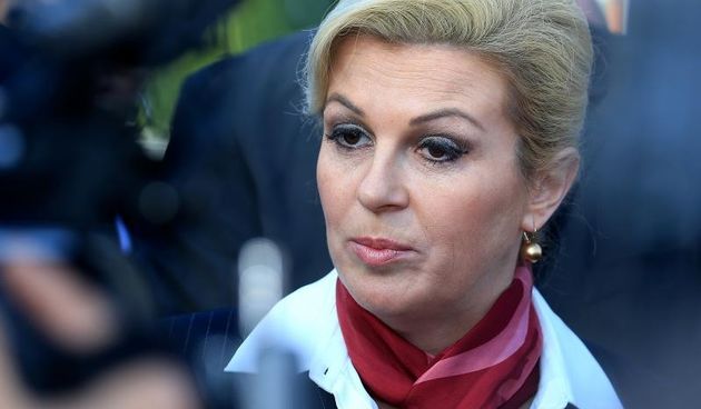 Vukovar,Predsjednicka kandidatkinja Kolinda Grabar Kitarovic posjetila grad Vukovar i oznacila start memorijalne utrke maraton Vukovar-Tovarnik, Photo: Davor Javorovic/PIXSELL