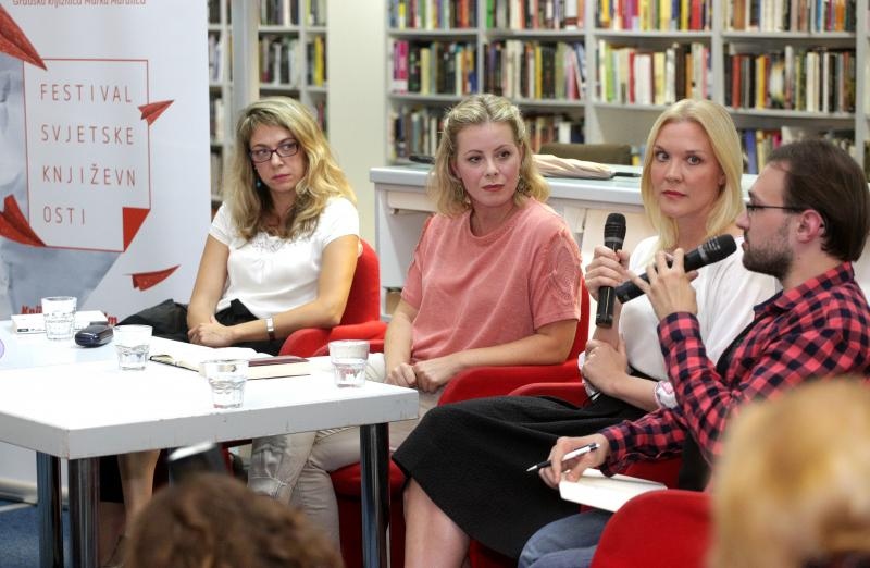 Zagreb: Ivana Bodrožić i finska autorica Johanna Holmstrom na Festivalu svjetske književnosti Zagreb: Ivana Bodrožić i finska autorica Johanna Holmstrom na Festivalu svjetske književnosti