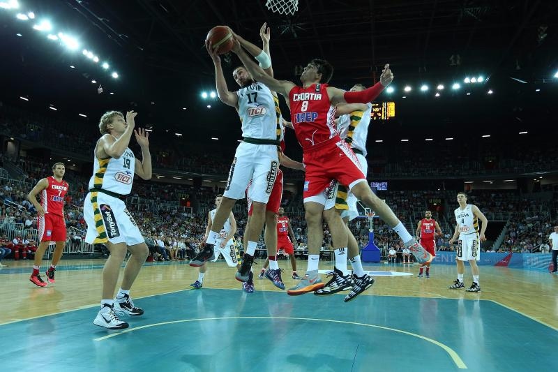 Arena Zagreb, Pripremna košarkaška utakmica Hrvatska – Litva 94-80, Foto: alibor Urukalović/PIXSELL