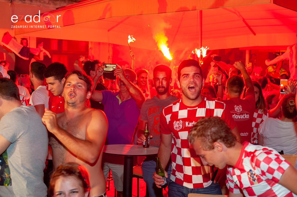Zadar je gorio: Velika fešta nakon plasmana Vatrenih u finale Svjetskog prvenstva