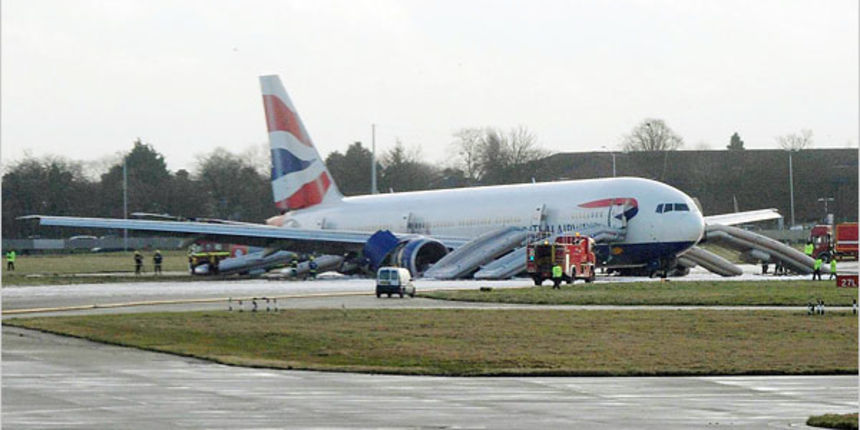 Heathrow – zrakoplov (Foto: New York Times)