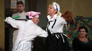 U atriju Klovicevih dvora odrzana je premijera Donizettijeve opere Pansion Betly u sklopu Veceri na Gricu. Photo: Anto Magzan/PIXSELL