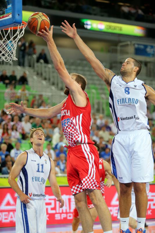 Ljubljana, Arena Stozice – Europsko prvenstvo u kosarci Eurobasket Slovenia 2013.Drugi krug, grupa F. Hrvatska – Finska 88-63. Photo: Igor Kralj/PIXSELL Ljubljana, Arena Stozice – Europsko prvenstvo u kosarci Eurobasket Slovenia 2013.Drugi krug, grupa F. Hrvatska – Finska 88-63. Photo: Igor Kralj/PIXSELL