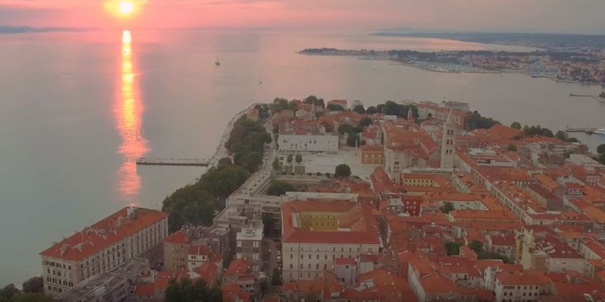 Zalazak sunca – dron