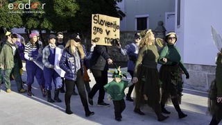 Paški zimski karneval 2018: Karnevalska povorka prošla ulicama grada do Pijace