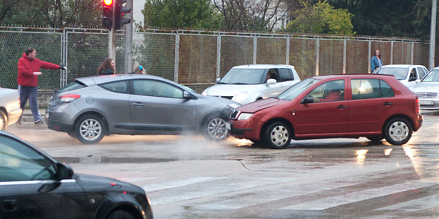 Prometna nesreća na križanju Radićeve i Tuđmanove, Foto: Leo Banić