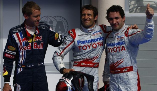 Trulli, Glock, Vettel (Reuters)