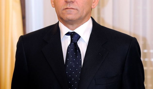 Zadar, 241112.Obiljezavanje Dana grada Zadra i dolazak generala Ante Gotovine pocasnog gradjanina grada Zadra. Posjet generala Domu zadarske zupanije i susret sa zupanom i svim nacelnicima i gradonacelnicima.Na fotografiji: Ante Gotovina.Foto: Luka Ger