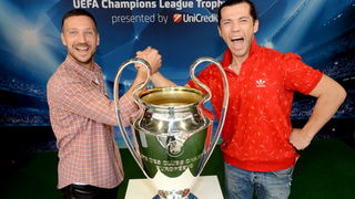 Tarik Filipović, Mila Horvat i Renata Sopek na predstavljanju trofeja Lige prvaka Tarik Filipović, Mila Horvat i Renata Sopek na predstavljanju trofeja Lige prvaka