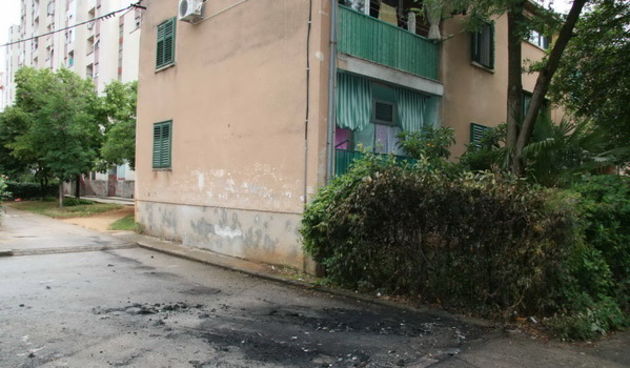 Mjesto na kojem je zapaljen Mercedes