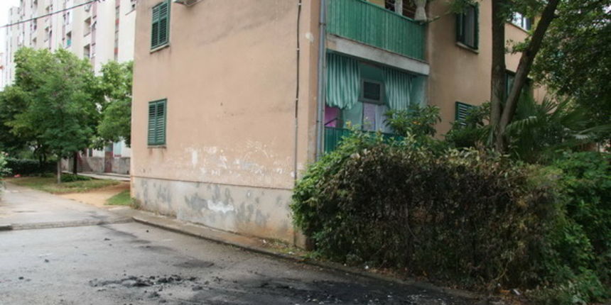 Mjesto na kojem je zapaljen Mercedes