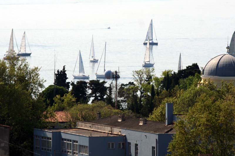 zadar, panorama sa zvonika svete stosije 21.04.07.