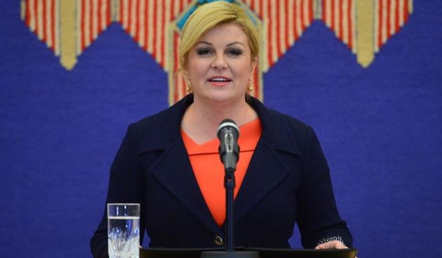 Zagreb – Konzultacije stranaka i koalicija kod predsjednice Kolinde Grabar Kitarovic. Predsjednica je odrzala govor nakon konzultacija. Photo: Marko Prpic/PIXSELL