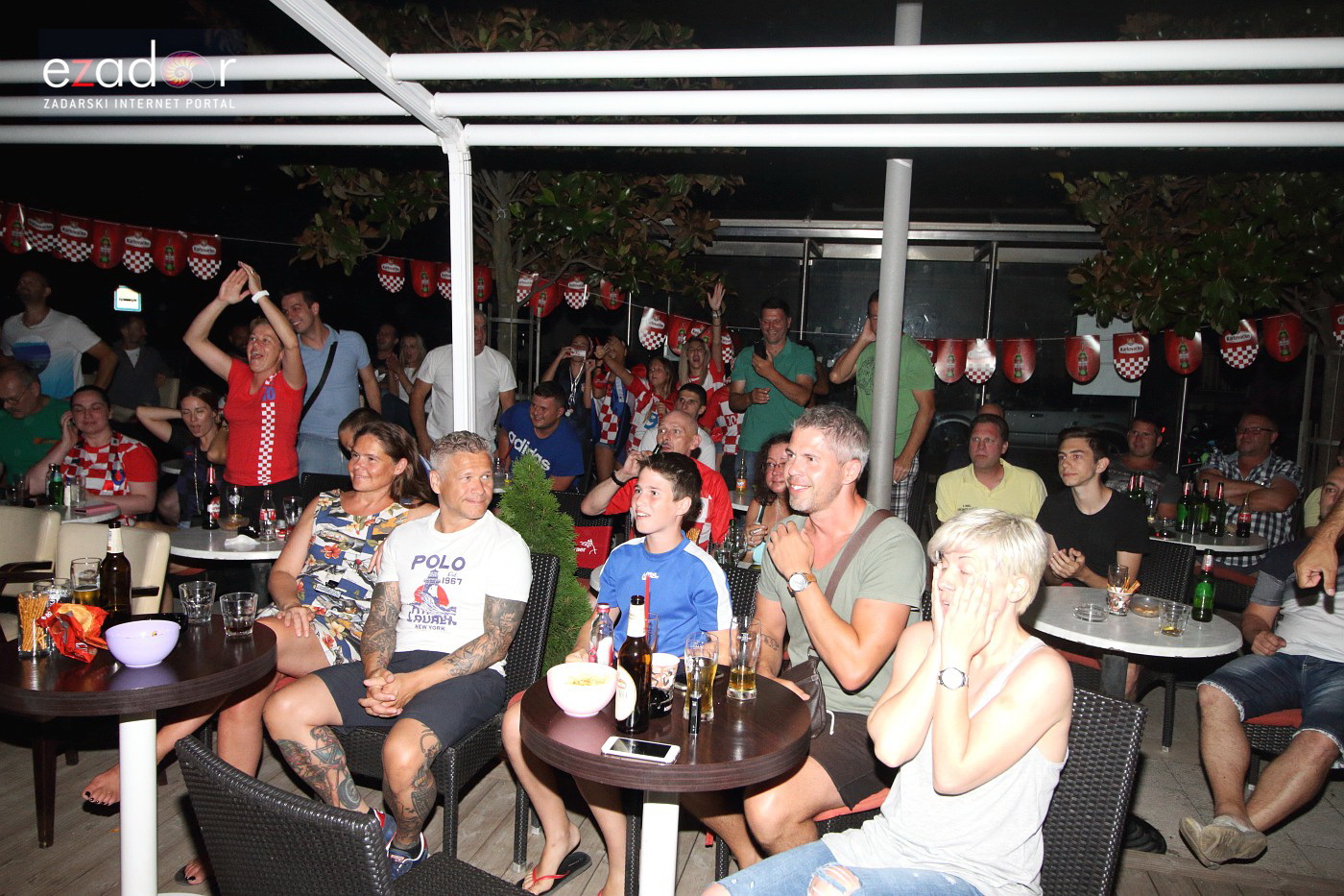 Bibinje: Navijanje za Vatrene i fešta nakon pobjede nad Engleskom