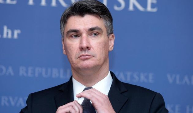 17.09.2013., Zagreb – Predsjednik Vlade Republike Hrvatske Zoran Milanovic sastao se u Banskim dvorima s predsjednikom Vlade Republike Makedonije Nikolom Gruevskim. Dvojica premijera odrzala su nakon sastanka konferenciju za medije. Photo: Patrik Macek/