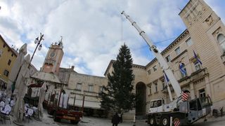 25.11.2013., Zadar – Na Narodnom trgu postavljena je jelka koja ce do prvog mjeseca 2014. krasiti najfrekventnije mjesto u centru grada. Photo: Filip Brala/PIXSELL Autor Filip Brala/PIXSELL KLJUČNE RIJEČI Narodni trg, bor, Jelka, Bozicni ugodjaj, bozi 25.11.2013., Zadar – Na Narodnom trgu postavljena je jelka koja ce do prvog mjeseca 2014. krasiti najfrekventnije mjesto u centru grada. Photo: Filip Brala/PIXSELL Autor Filip Brala/PIXSELL KLJUČNE RIJEČI Narodni trg, bor, Jelka, Bozicni ugodjaj, bozi