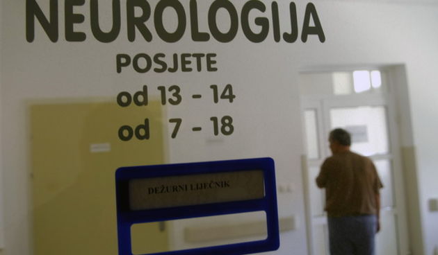 Sibenik ,140809. Opca bolnica Sibenik. Na odjelu Neurologije ljeci se slovenski ministar zdravstva Borut Miklavcic koji je na ljetovanju Primostenu  dozivio mozdani udar. Foto: Niksa Stipanicev / CROPIX