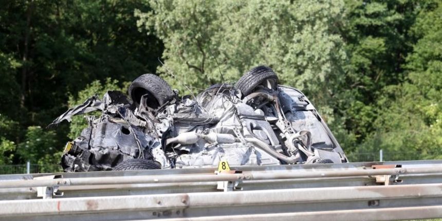 U prometnoj nesreci na autocesti A3 nedaleko Kutine poginule su tri osobe. U sudaru su sudjelovala tri automobila. Photo: Dalibor Urukalovic/PIXSELL