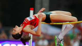 Zagreb, 130911.
IAAF World Challenge Zagreb 2011, 
61. memorijal Borisa Hanzekovica na atletskom stadionu Mladost na Savi.
Na slici: Anna Chicherova.
Foto: Goran Mehkek / CROPIX