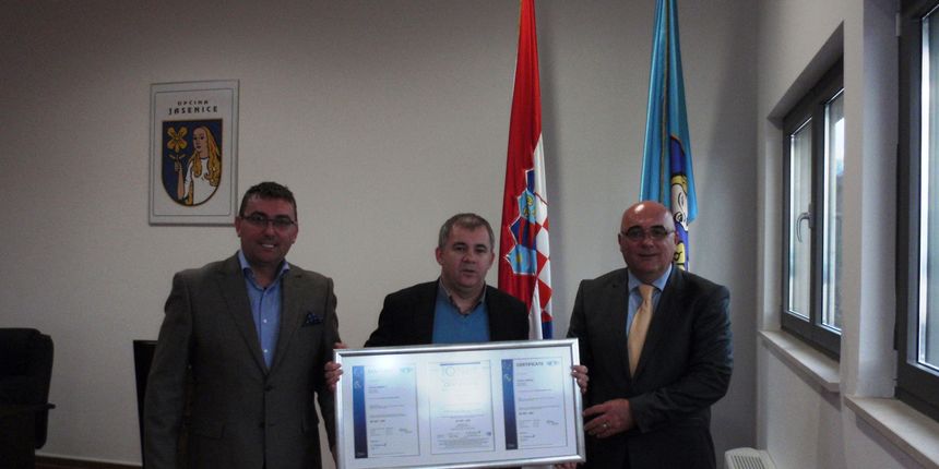Općina Jasenice – primjer uspješne certifikacije prema ISO 9001:2008 Općina Jasenice – primjer uspješne certifikacije prema ISO 9001:2008