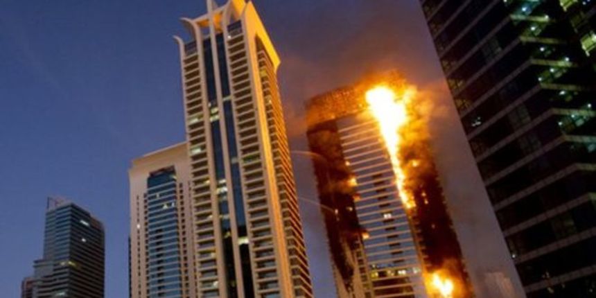 Pozar u Dubaiu, foto:BBC Pozar u Dubaiu, foto:BBC