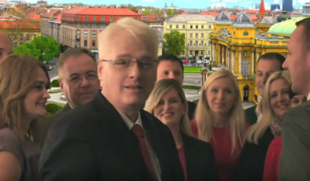 Ivo Josipović u spotu Naprijed Hrvatska