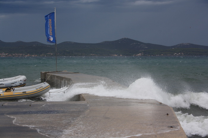 Tramontana u Zadru 26. kolovoza 2012.
