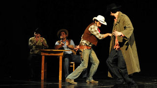 Zadar, 21.01.2013. snimio: Nenad Marčev
TEATAR EXIT, Zagreb
Saša Anočić
KAUBOJI
redatelj: Saša Anočić
igraju: Živko Anočić, Matija Antolić,
Hrvoje Barišić, Krunoslav Klabučar,
Rakan Rushaidat, Radovan Ruždjak i Ivana Rushaidat
izvan pre Zadar, 21.01.2013. snimio: Nenad Marčev
TEATAR EXIT, Zagreb
Saša Anočić
KAUBOJI
redatelj: Saša Anočić
igraju: Živko Anočić, Matija Antolić,
Hrvoje Barišić, Krunoslav Klabučar,
Rakan Rushaidat, Radovan Ruždjak i Ivana Rushaidat
izvan pre