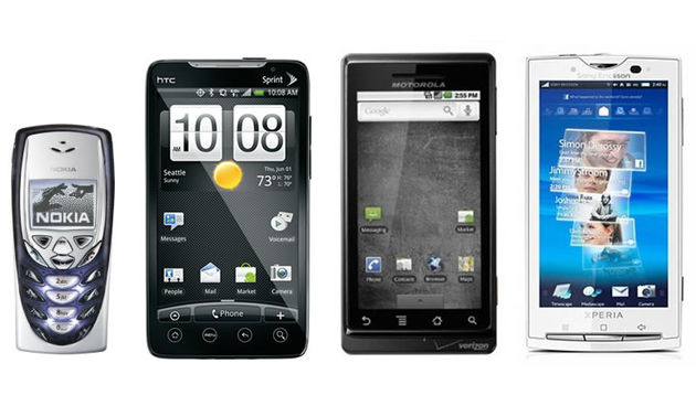 Usporedba veličina mobilnih telefona