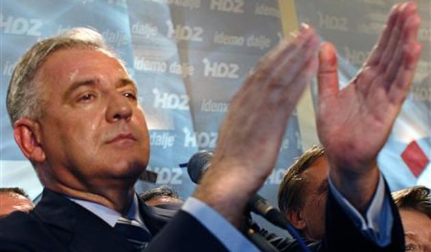 Sanader slavi/Foto: Reuters, Nikola Solić