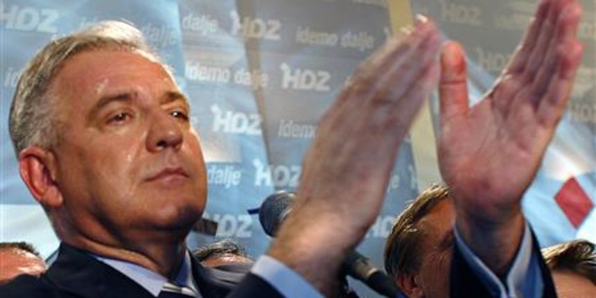 Sanader slavi/Foto: Reuters, Nikola Solić Sanader slavi/Foto: Reuters, Nikola Solić