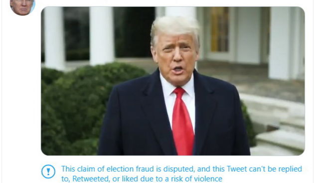 Twitter ograničio dijeljenje Trumpovih tvitova zbog opasnosti od nasilja