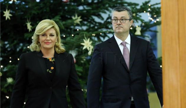 Tihomir Orešković i Kolinda Grabar-Kitarovićm Foto: Hina