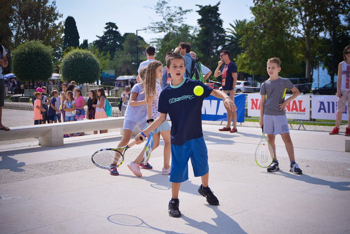 Davis Cup: Kids Day na zadarskom Forumu. Foto: Iva Perinčić