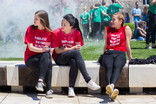 Ludijada maturanata na zadarskoj rivi 17. svibnja 2016. Foto: Bojan Bogdanić