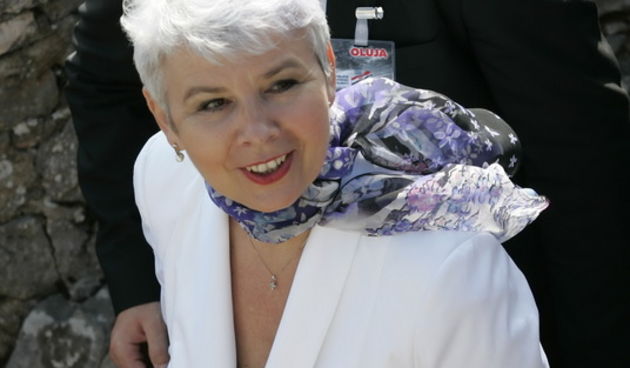 Knin, 050809.
U Kninu je obiljezena 14. obljetnica akcije Oluja
Premjerka Jadranka Kosor.
Foto: Jakov Prkic / Cropix